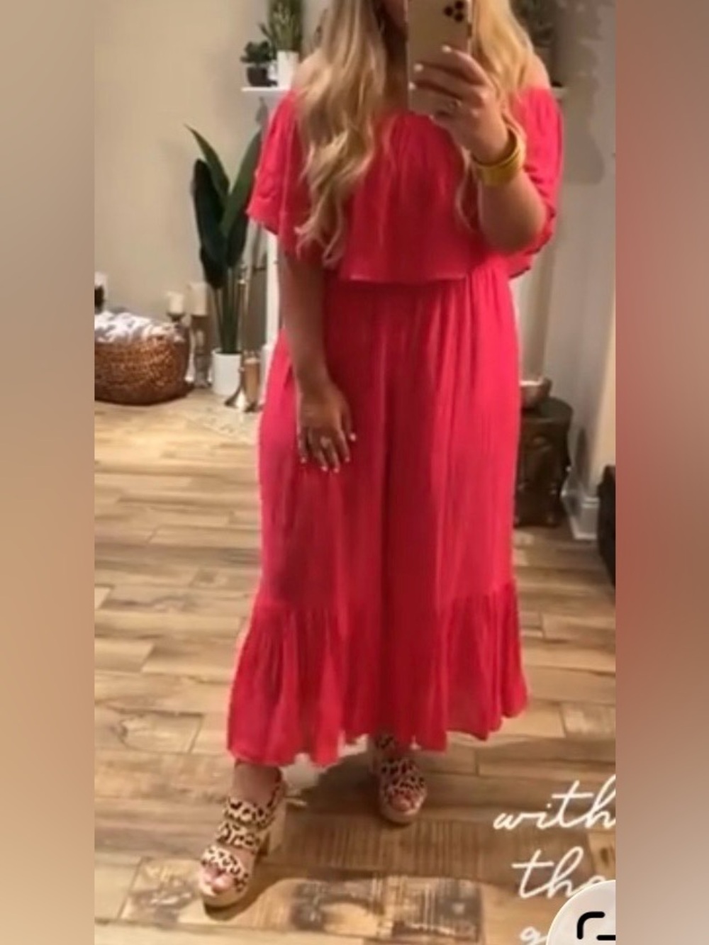 Dress day pink jumpsuit size medium
